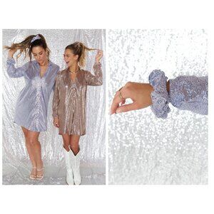 💕SHOW ME YOUR MUMU💕 Super Scrunchie ~ Silver Confetti NWT